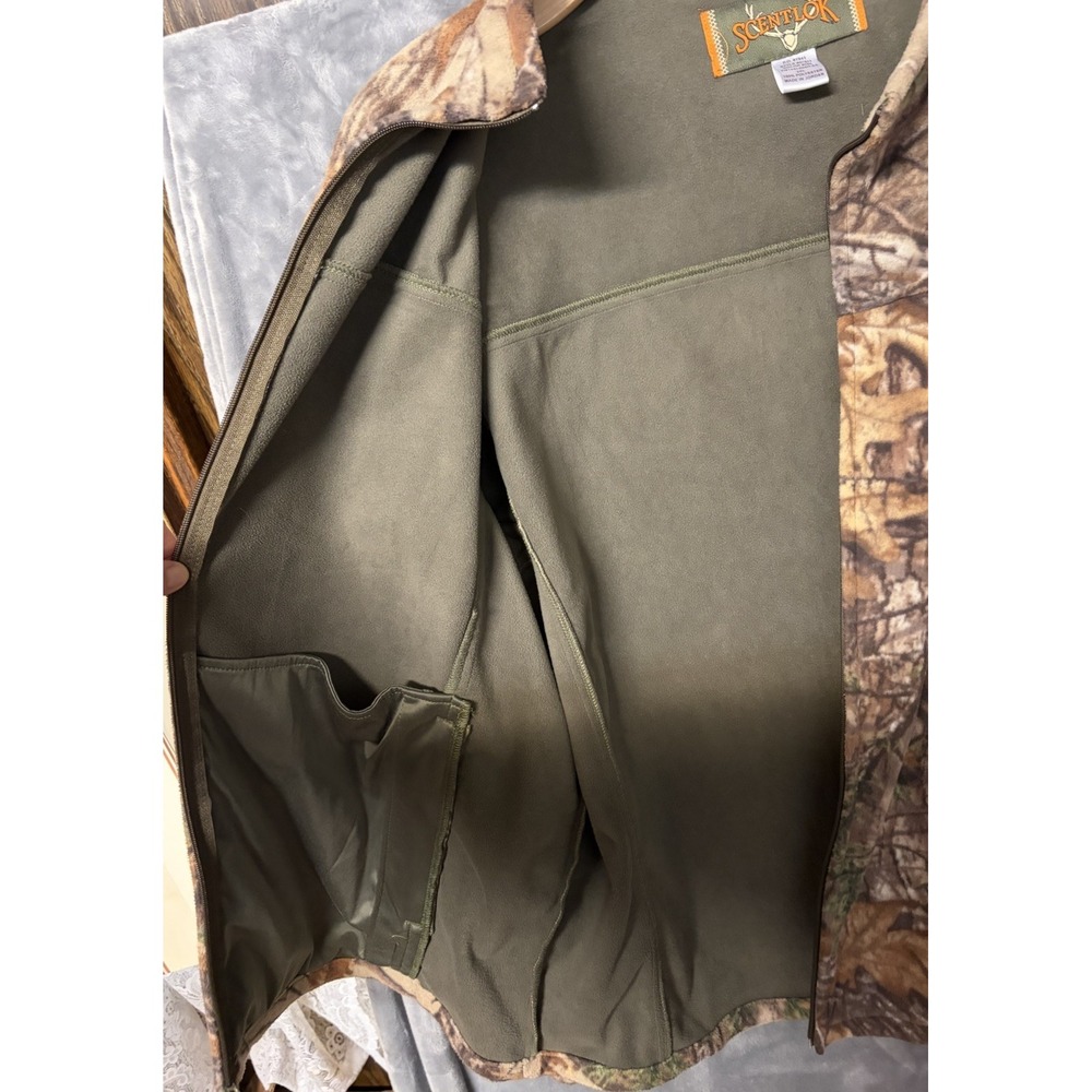 Scent-Lok Carbon Alloy Men's 2XL Regular Full Zip Camo Polyester Jacket - Picture 4 of 16